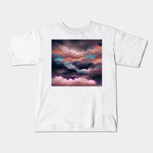 Aesthetic Stormy Sky Kids T-Shirt